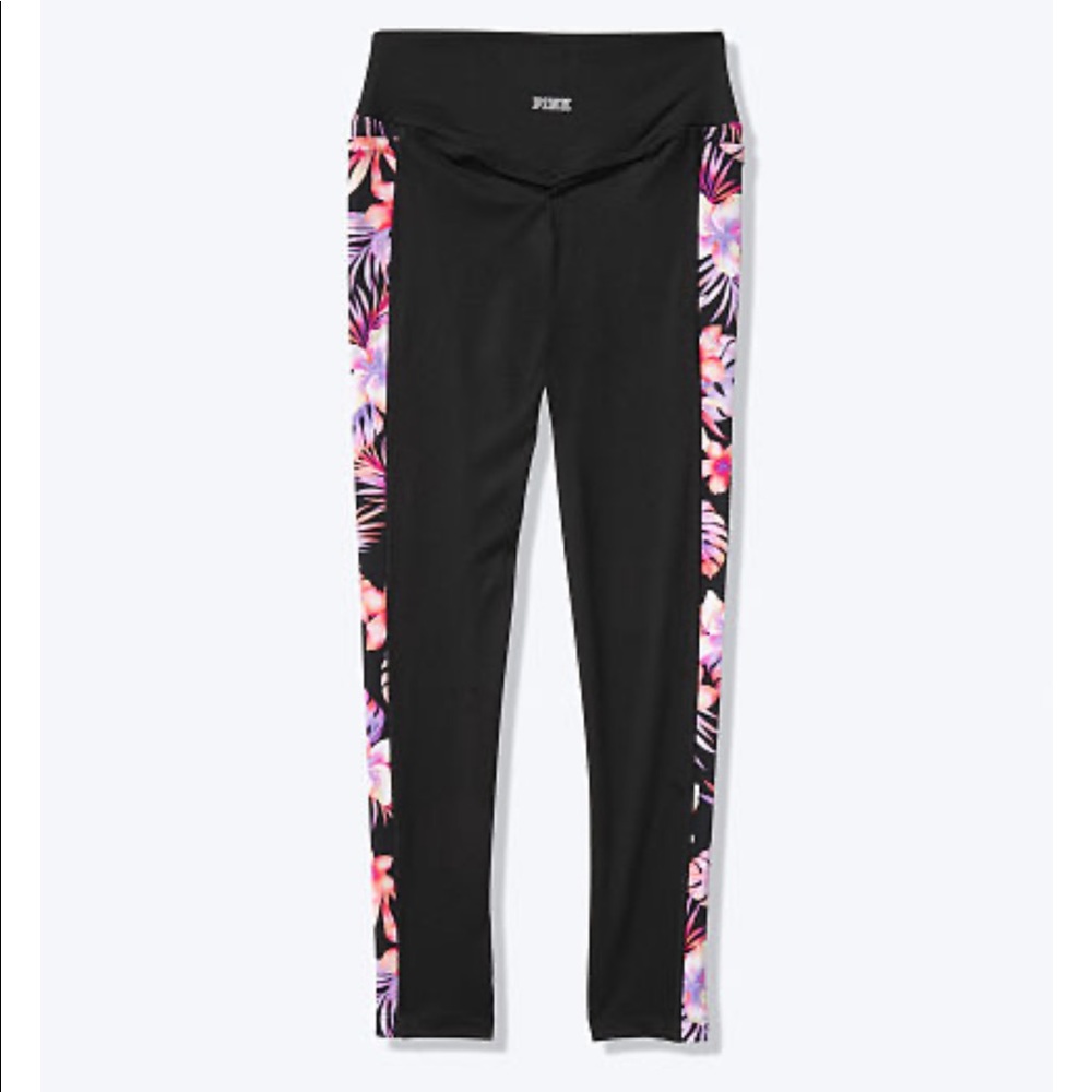 NWT! VS PINK ULTIMATE V LEGGING - BLACK FLORAL - Picture 3 of 4